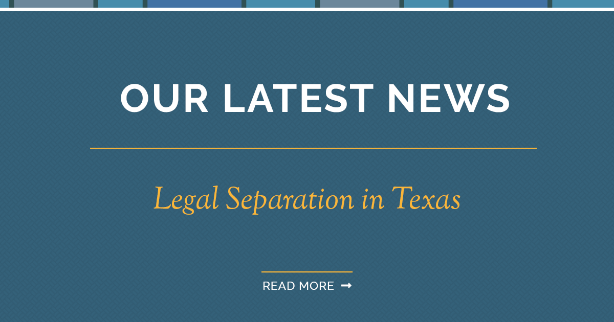does texas allow legal separation